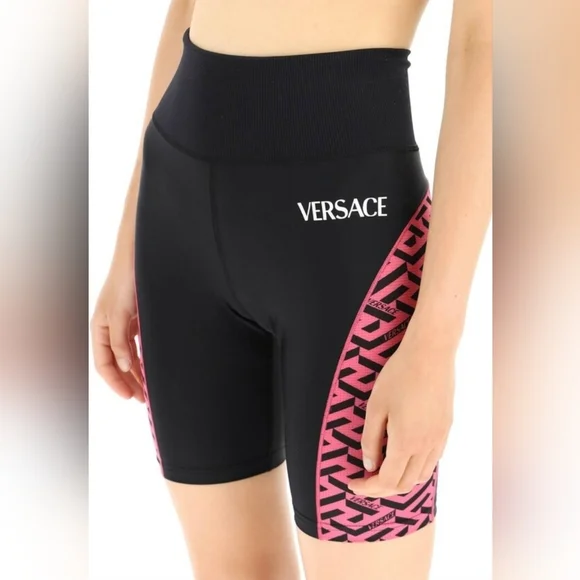 VERSACE Greca Signature Sports Bra & Versace Cycling Shorts SET (2 PIECES) NWT - Picture 9 of 15